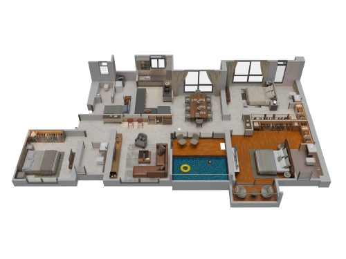 3.5 BHK Flats in Kharadi | Floor Plan 